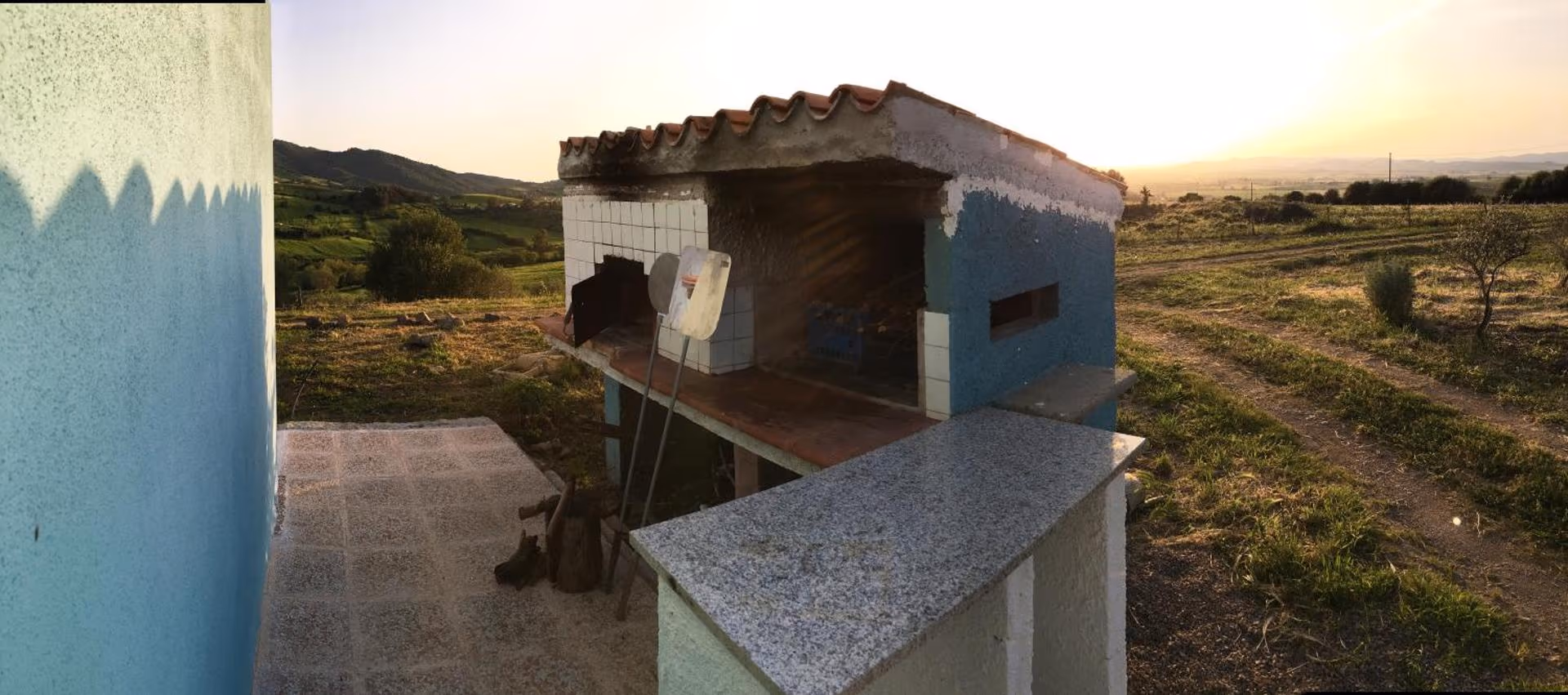 Il forno a legna all'aperto