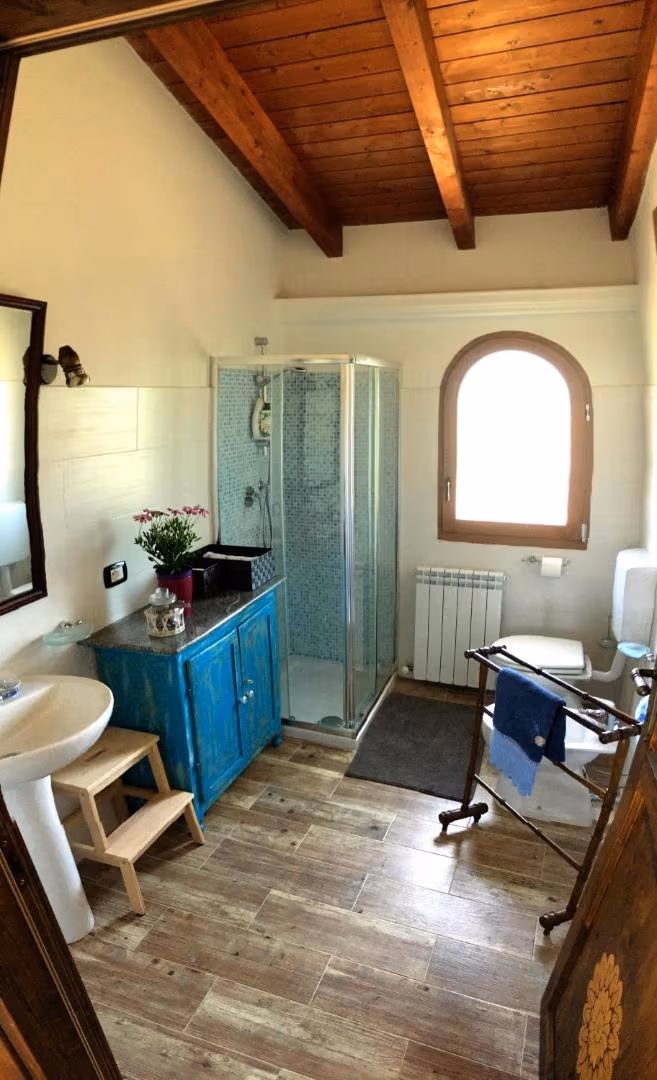Il bagno con doccia
